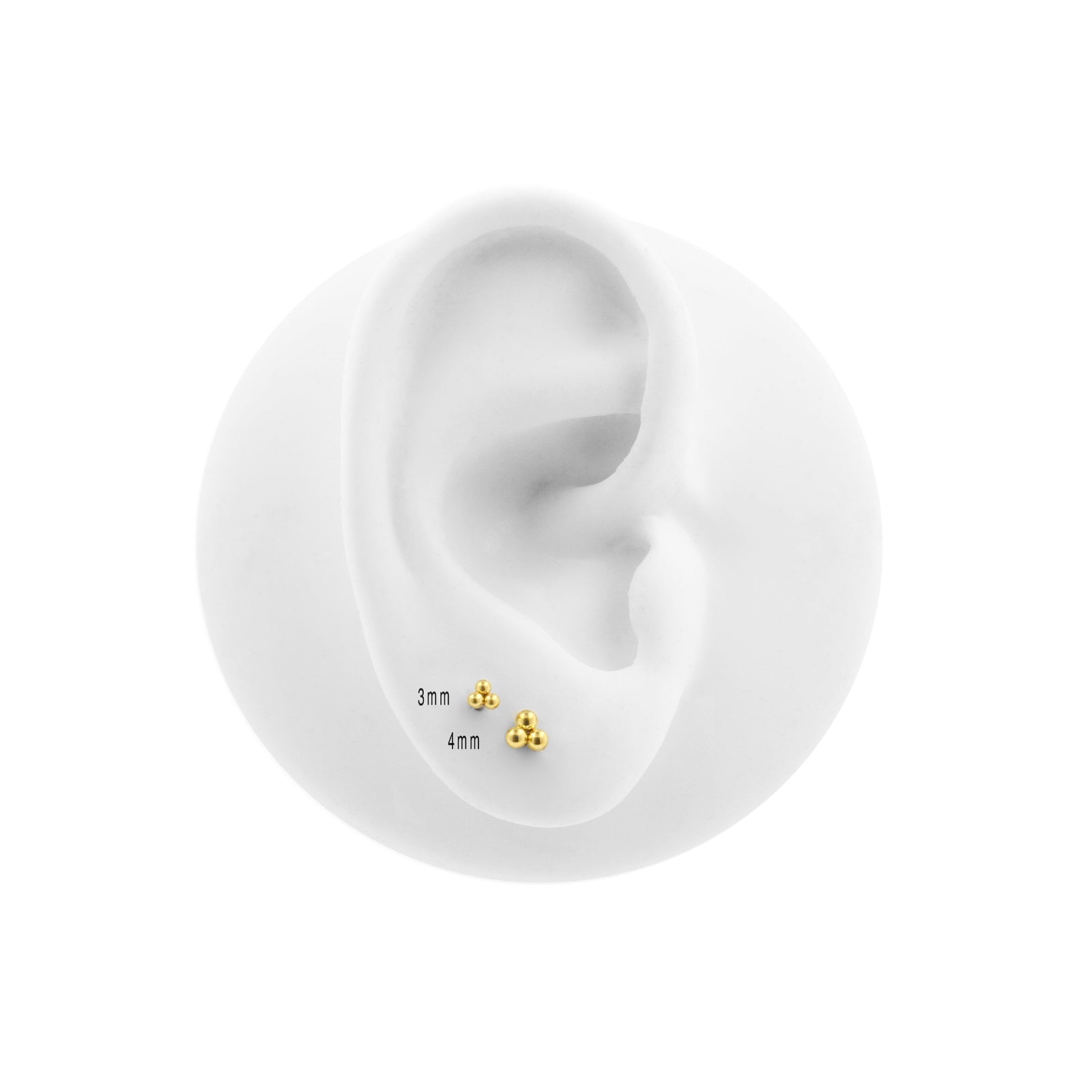 Titanium Triple Dots Goud
