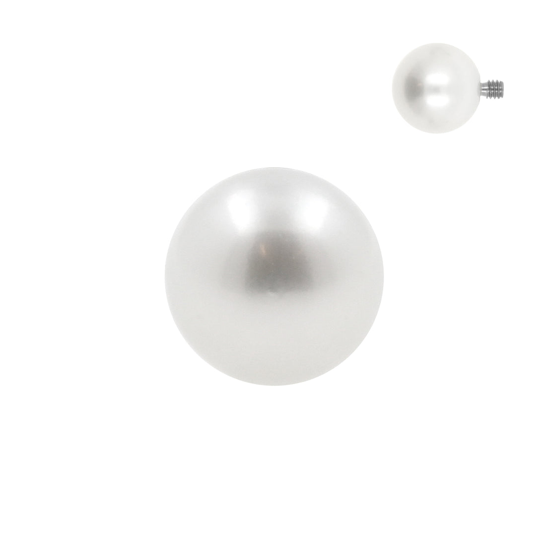 Titanium Freshwater Pearl White