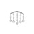 Titanium Hidden Helix Curve With Zirconia Silver
