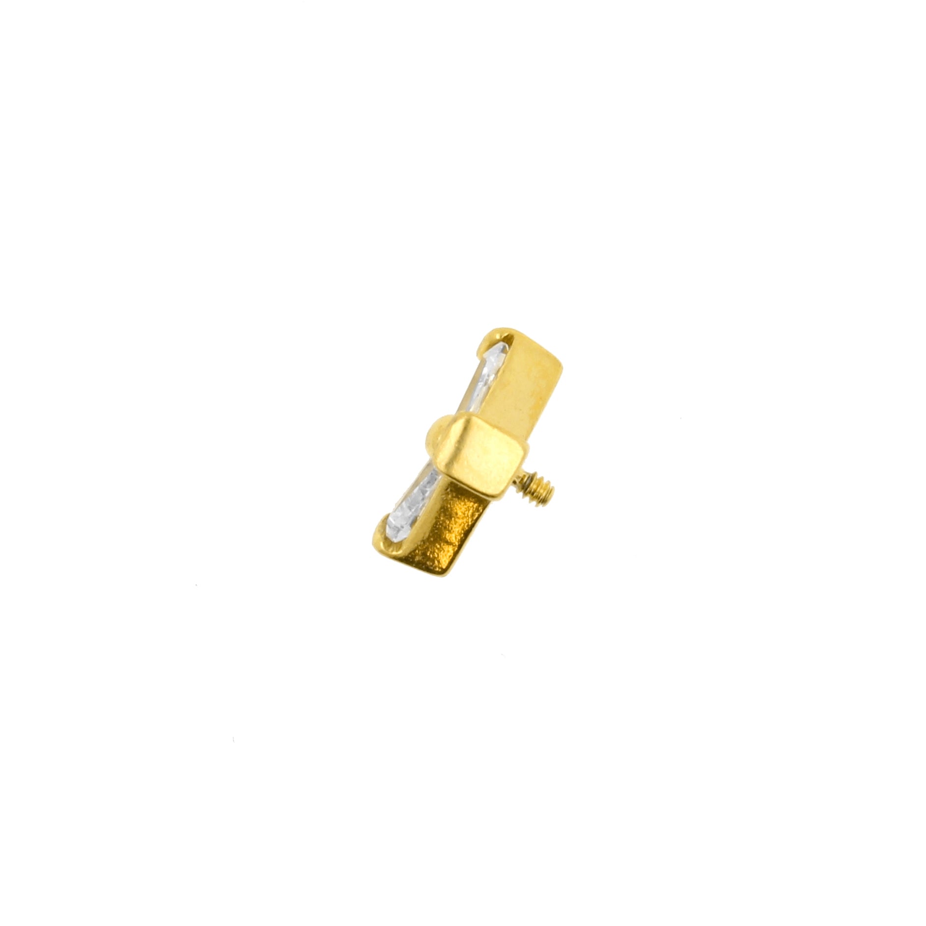 Surgical Steel Windmill Zirconia Attachment Gold