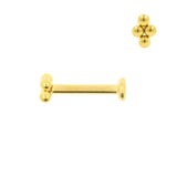 Titan Dots Cluster Labret - 4mm Gold