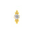 Titanium Zirkonia Cluster - Goud Clear