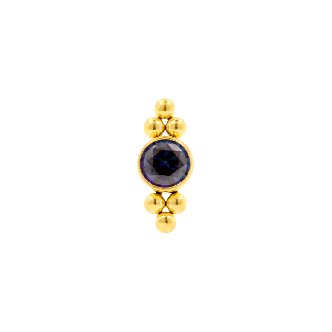 Titanium Zirkonia Cluster - Goud Royal Blue