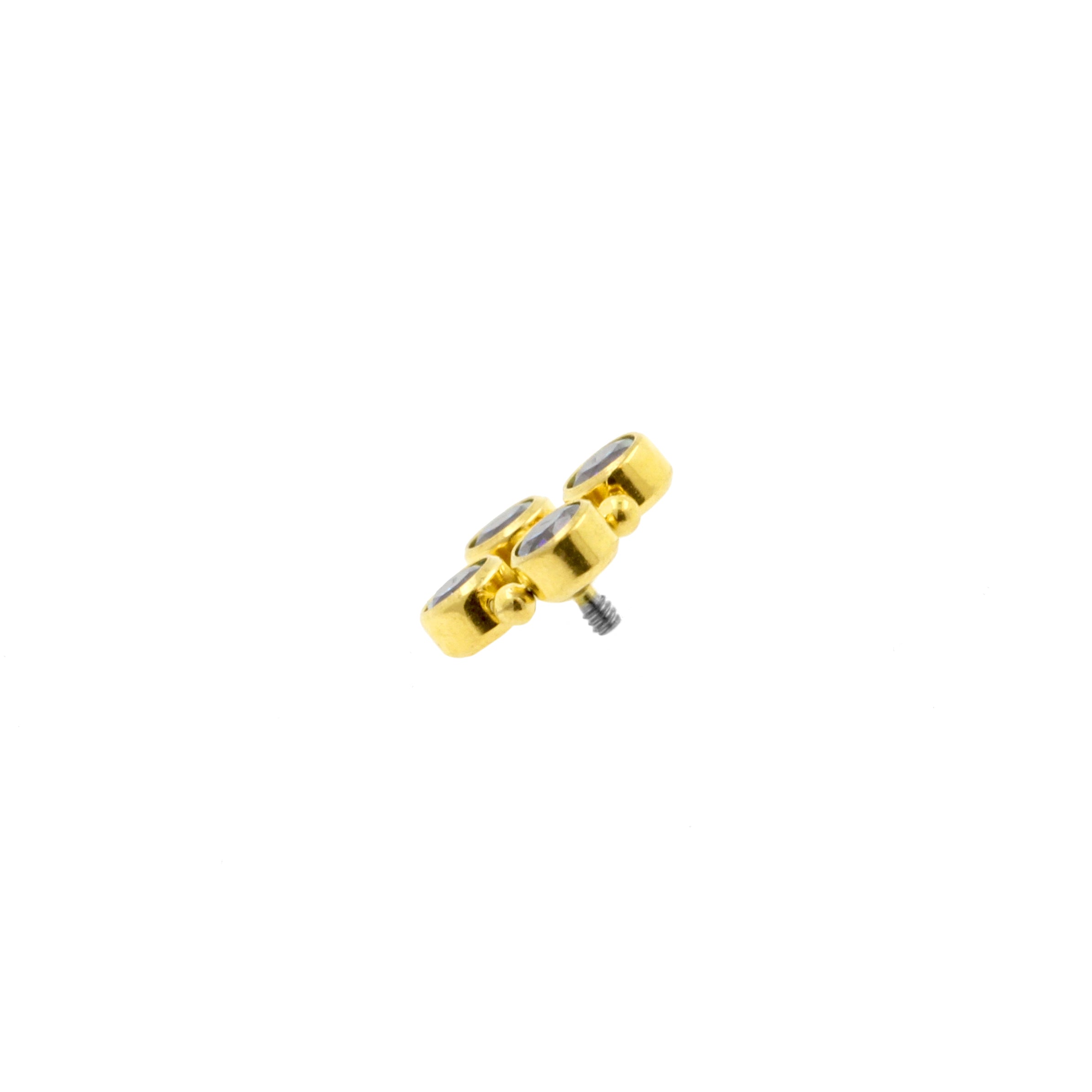 Titanium Zirconia Cluster - Gold Royal Blue