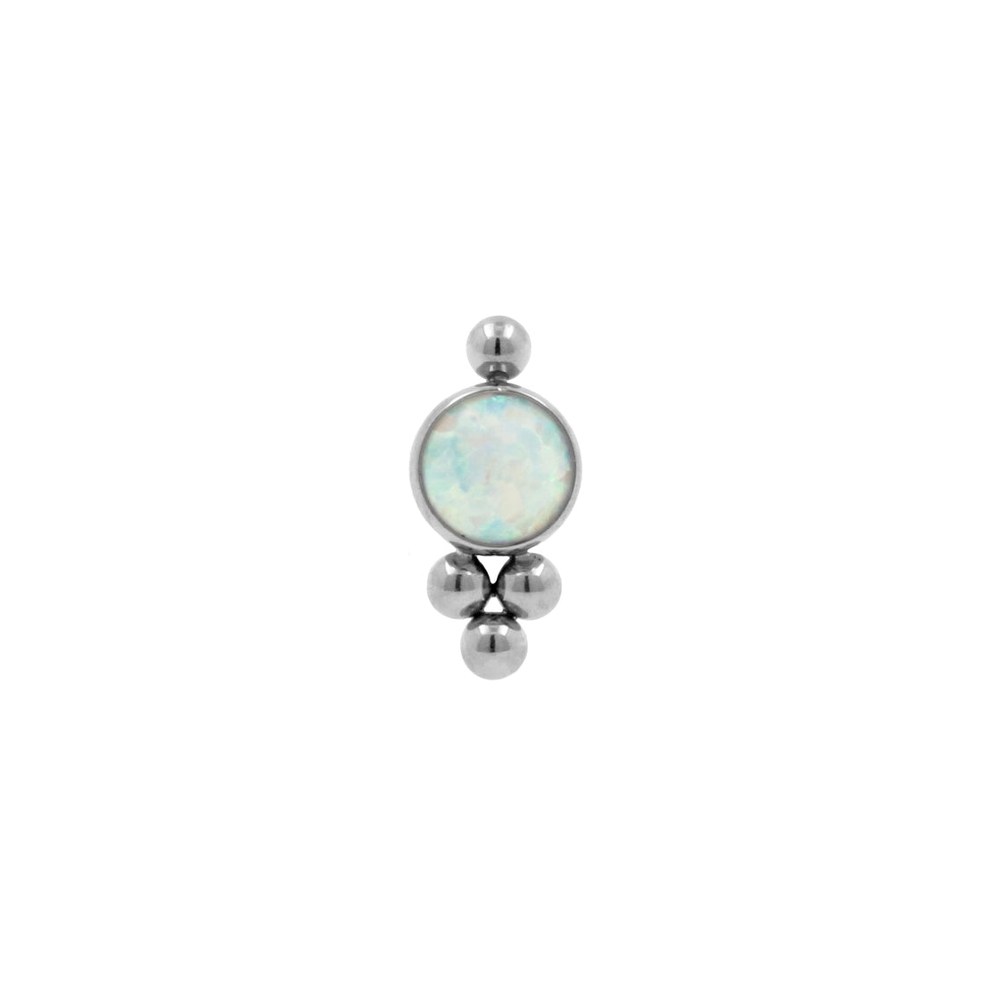 Titanium Opaal Cluster Zilver