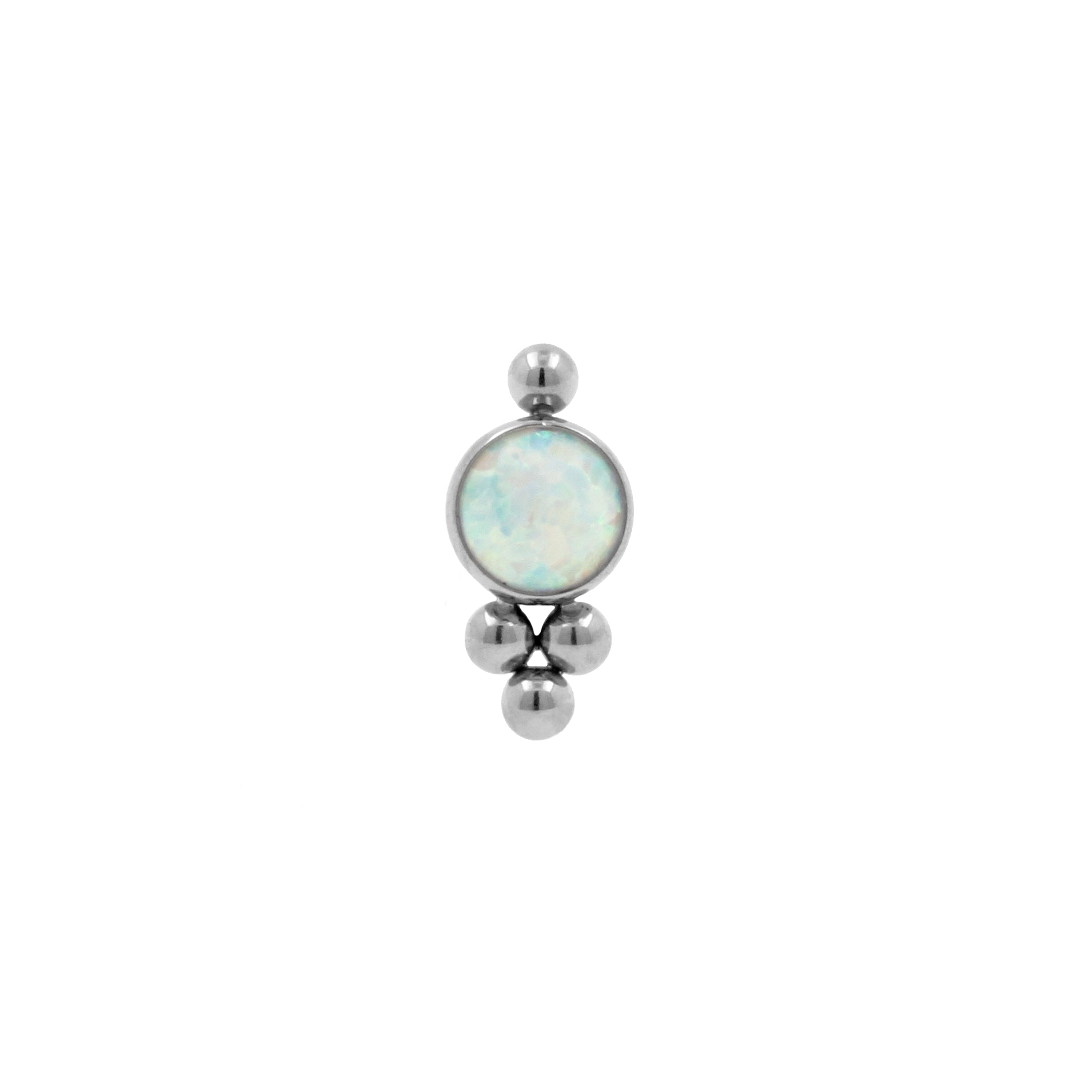 Titanium Opaal Cluster Zilver