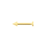 Titanium Flatback Stecker mit Spike Gold