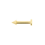 Titanium Flatback Stecker mit Spike Gold