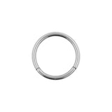Titanium Click Ring Silber