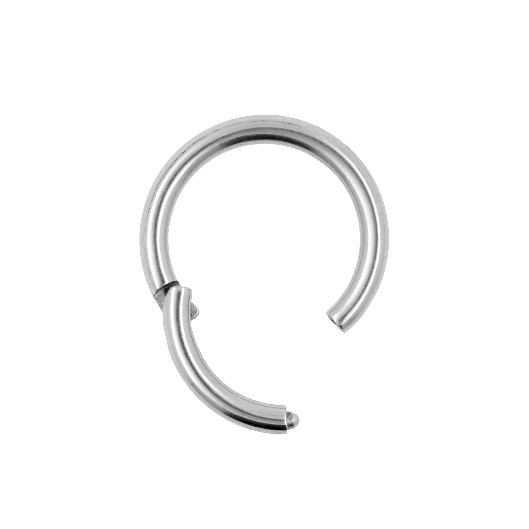Titanium Click Ring Zilver
