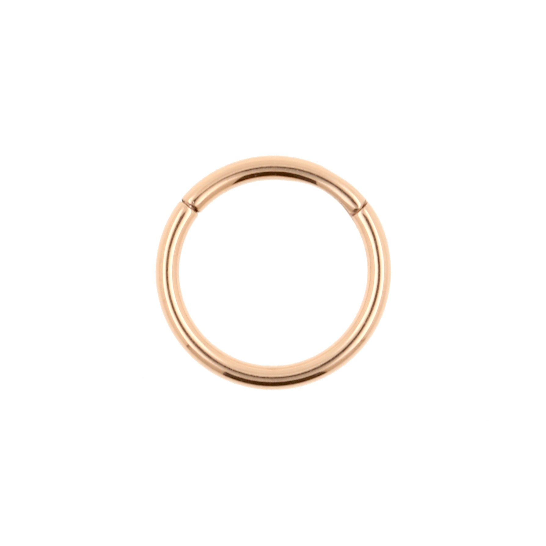 Titanium Click Ring Rose Goud