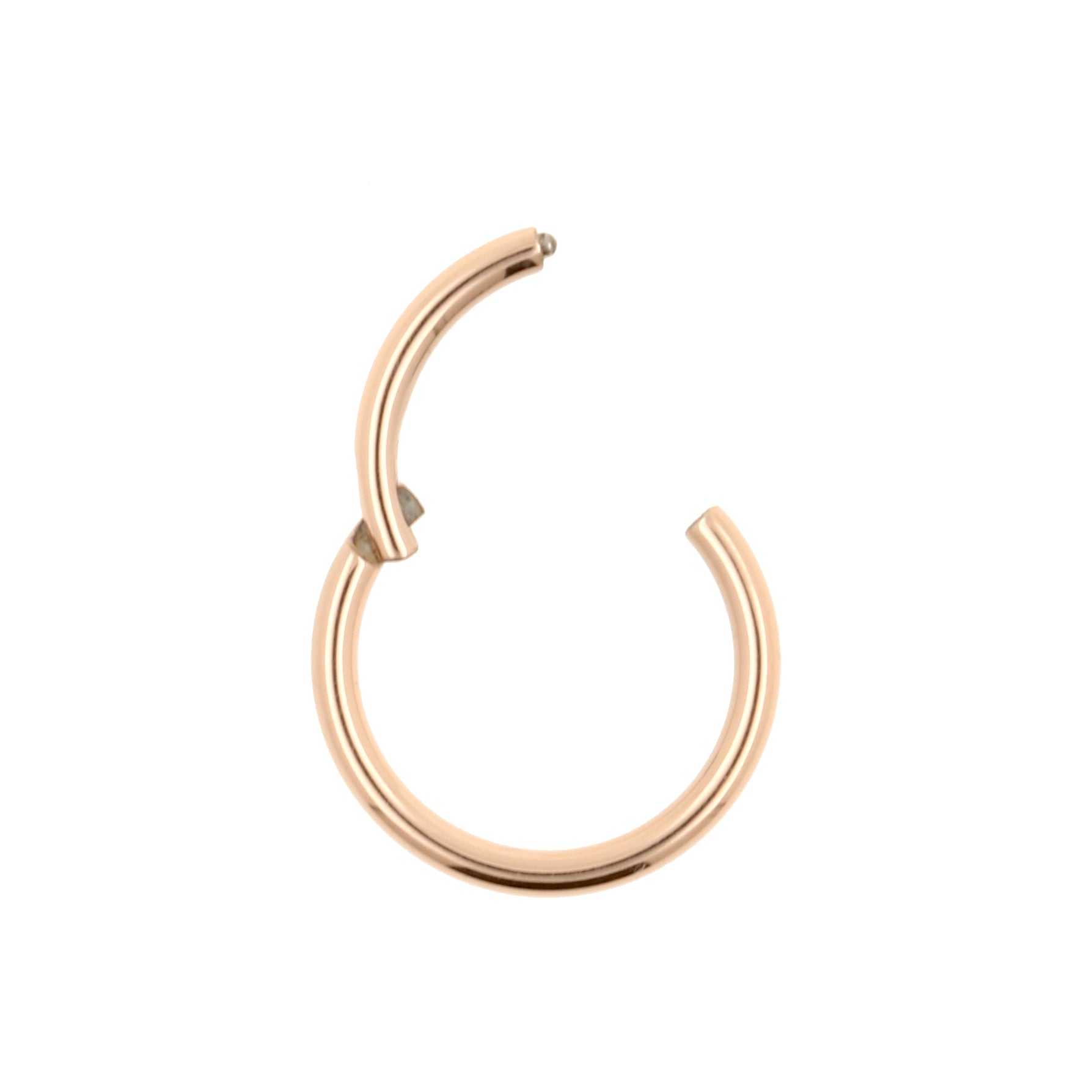 Titanium Click Ring Rose Goud