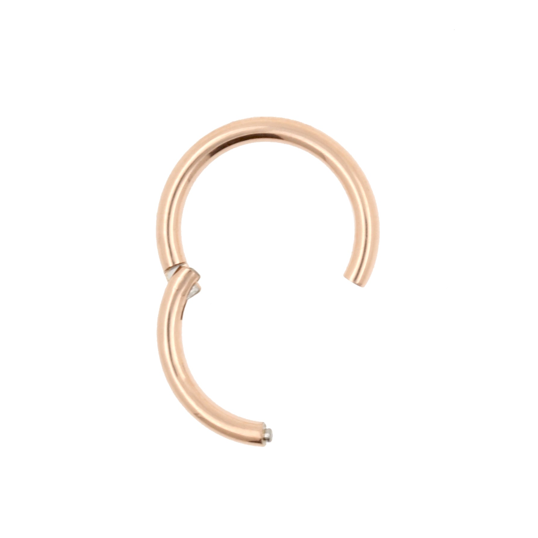 Titanium Click Ring Rose Goud