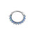 Chirurgisch Stalen Opaal Sunflower Ring Red Opal