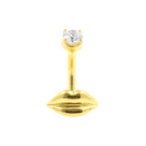Chirurgischer Stahl Lippen- oder Raucherpiercing Clear