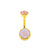 Chirurgisch Stalen Opaal Zirkonia - Rook Piercing Pink Opal