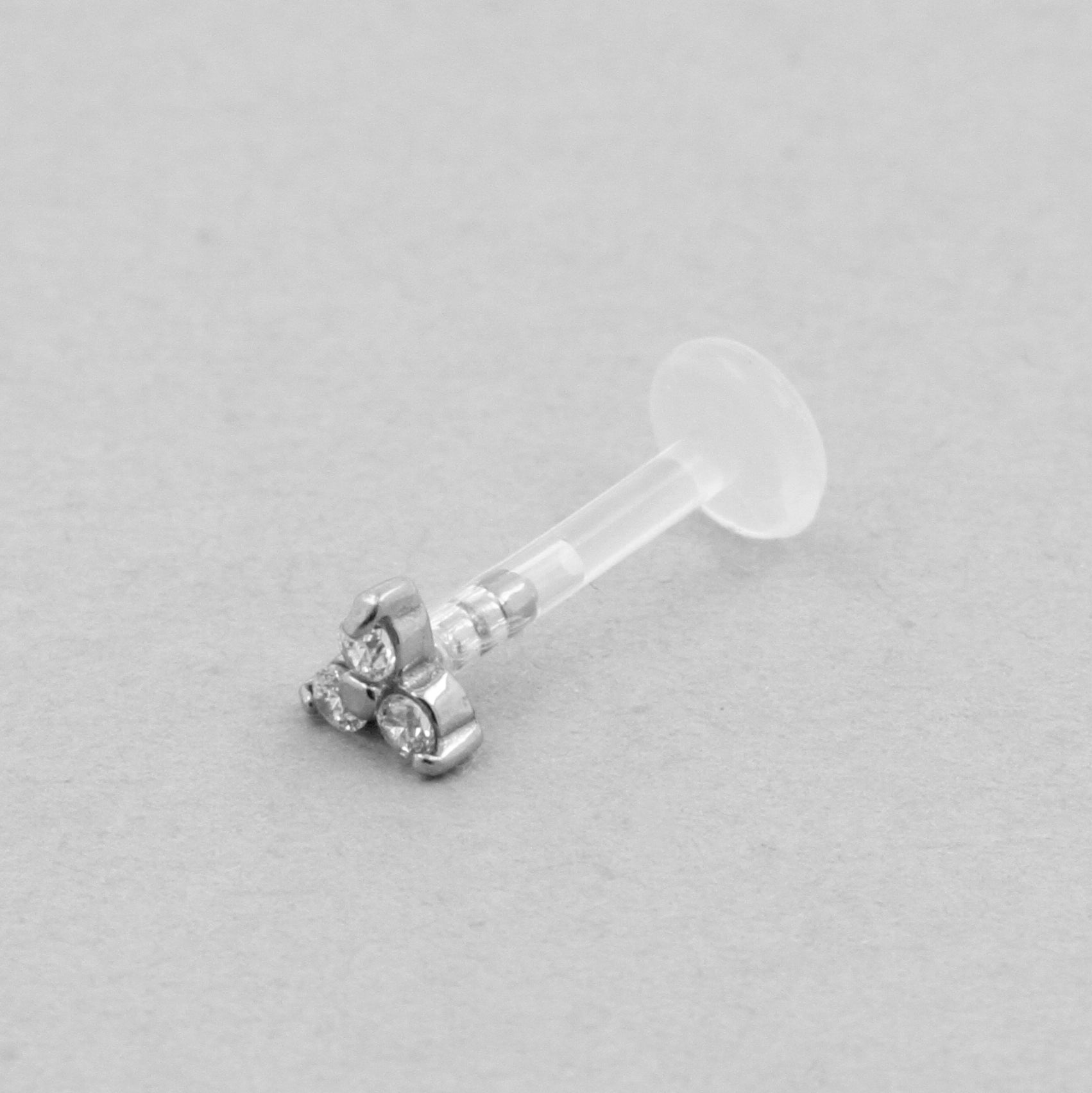 Bioplast Jewelled Labret - 3,5mm Trinity Zirkonia