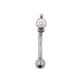 Titan Zirkonia Cluster Nasenpiercing Crystal AB