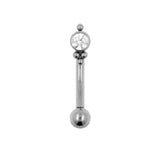 Titanium Zirkonia Cluster Rook Piercing Klar