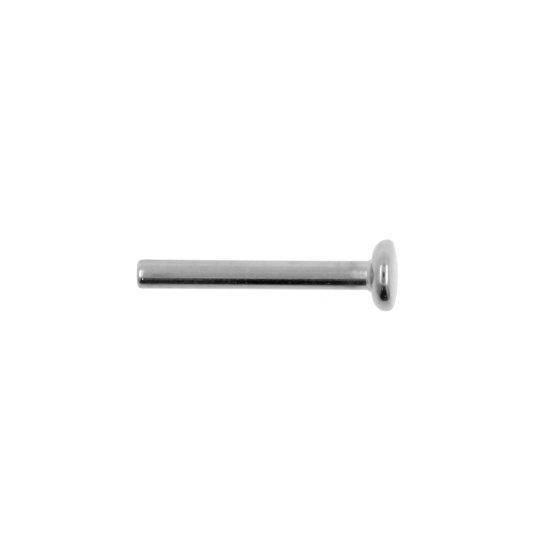 Titanium Labret Stud 2,5 mm Disc - Silver