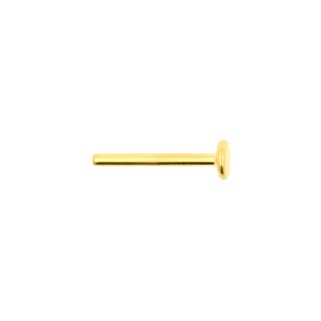 Titanium Labret Stud 2,5 mm Disc - Goud