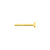 Titanium Labret Stud 2,5 mm Disc - Goud