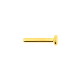 Titanium Labret-Stecker 3 mm Disc - Gold
