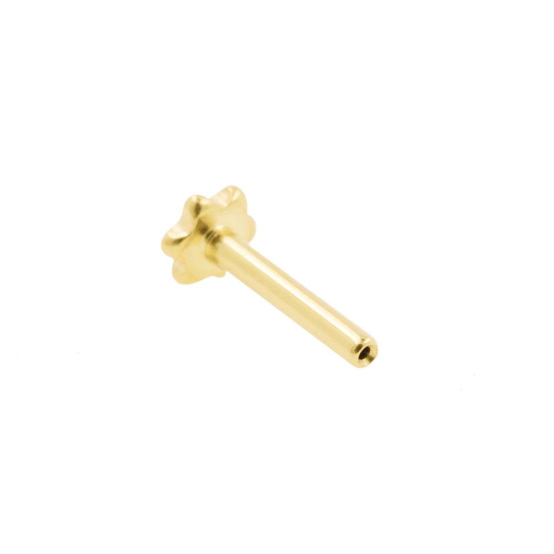 Titan-Flachstecker - Blumenform Gold