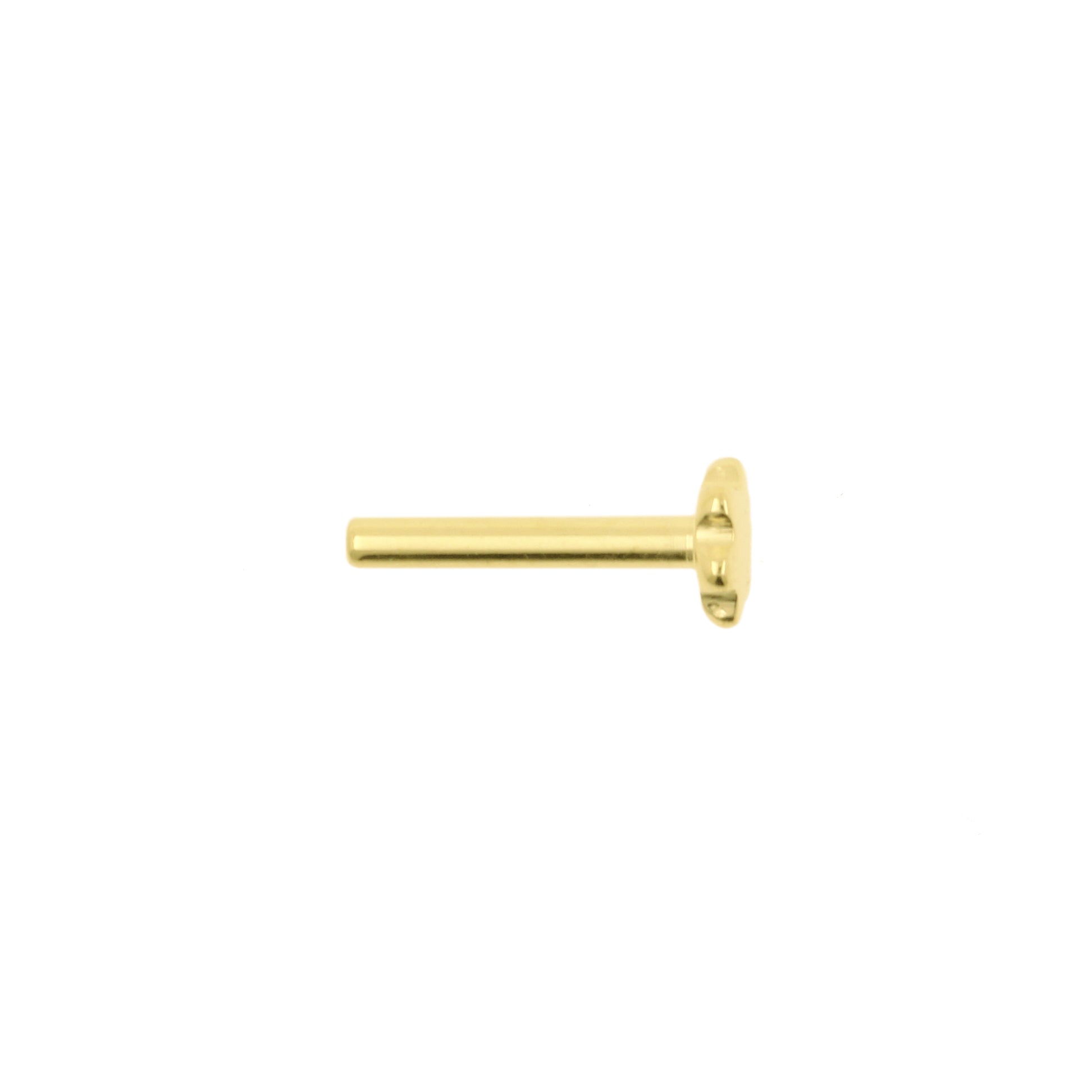 Titanium Flatback Stud - Bloemvorm Goud