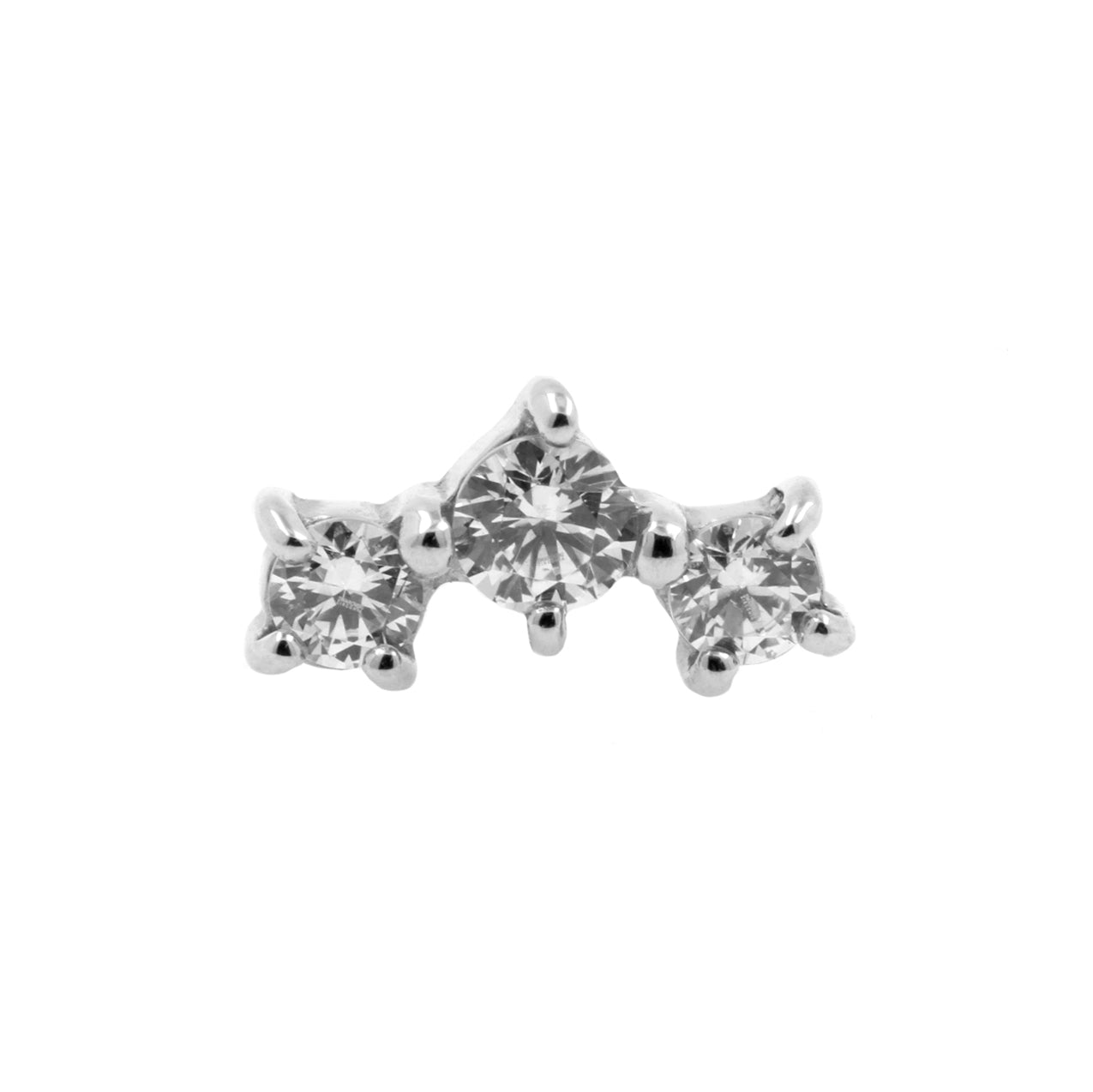 Nickel-Free Stainless Steel Zirconia Curve - Silver