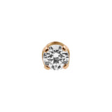 18 Karat Rotgoldener Zirkonia-Top