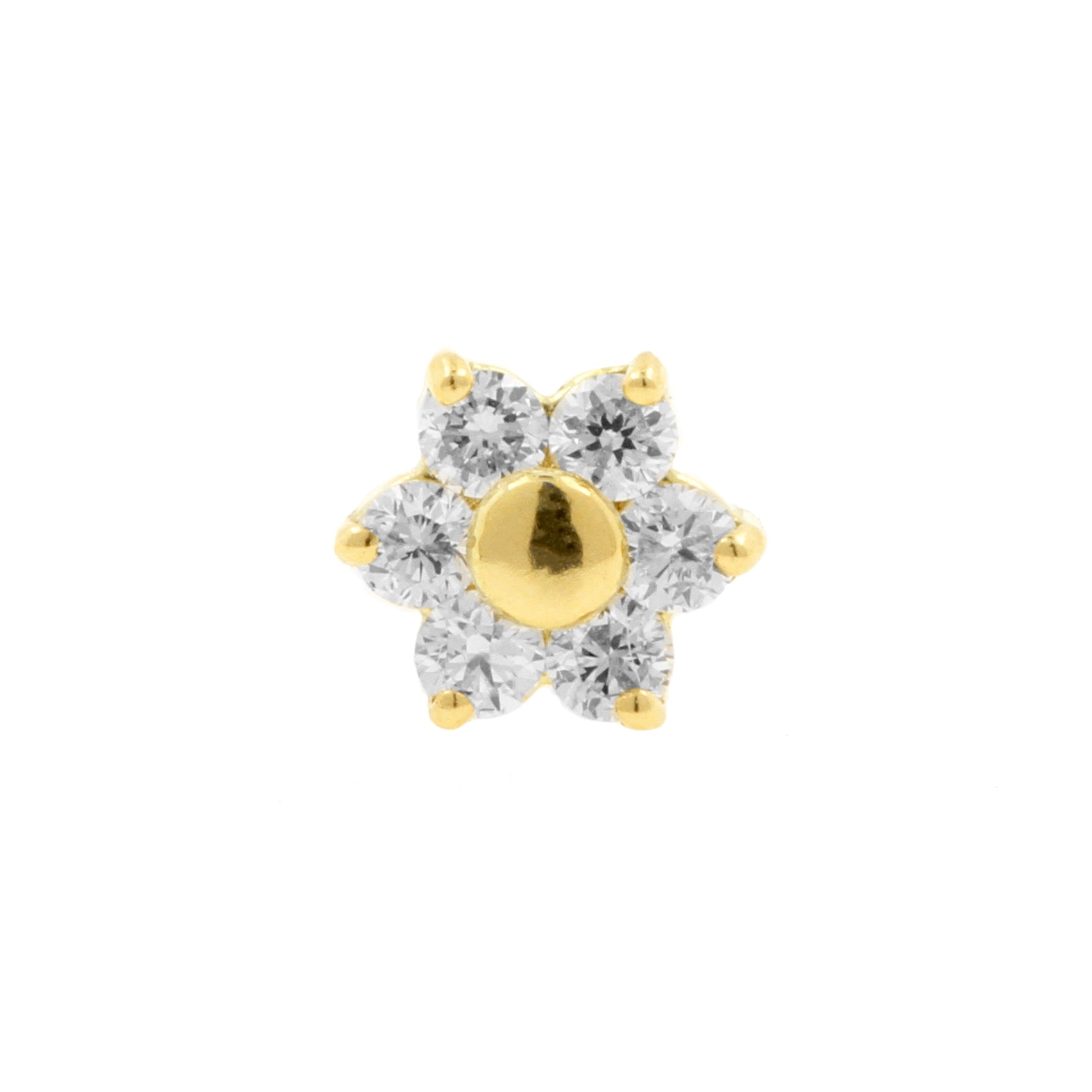 18 Karaats Gouden Diamant Bloem
