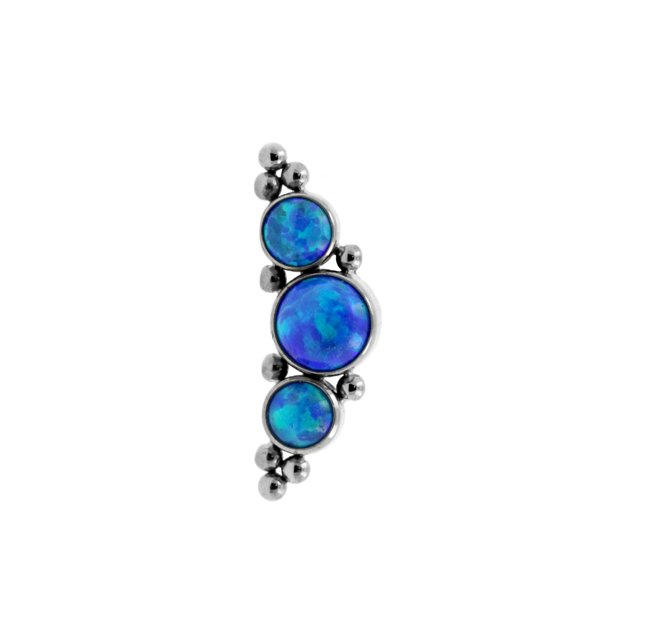 Titanium Opal Cluster - Sapphire Blue Opal