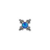 Titan Opal-Cluster - Saphirblauer Opal