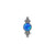 Titanium Opaal Cluster - Sapphire Blue Opal