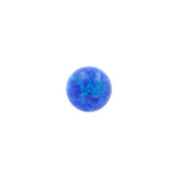 Titan Opal-Kügelchen - Fadenlos Saphirblau Opal