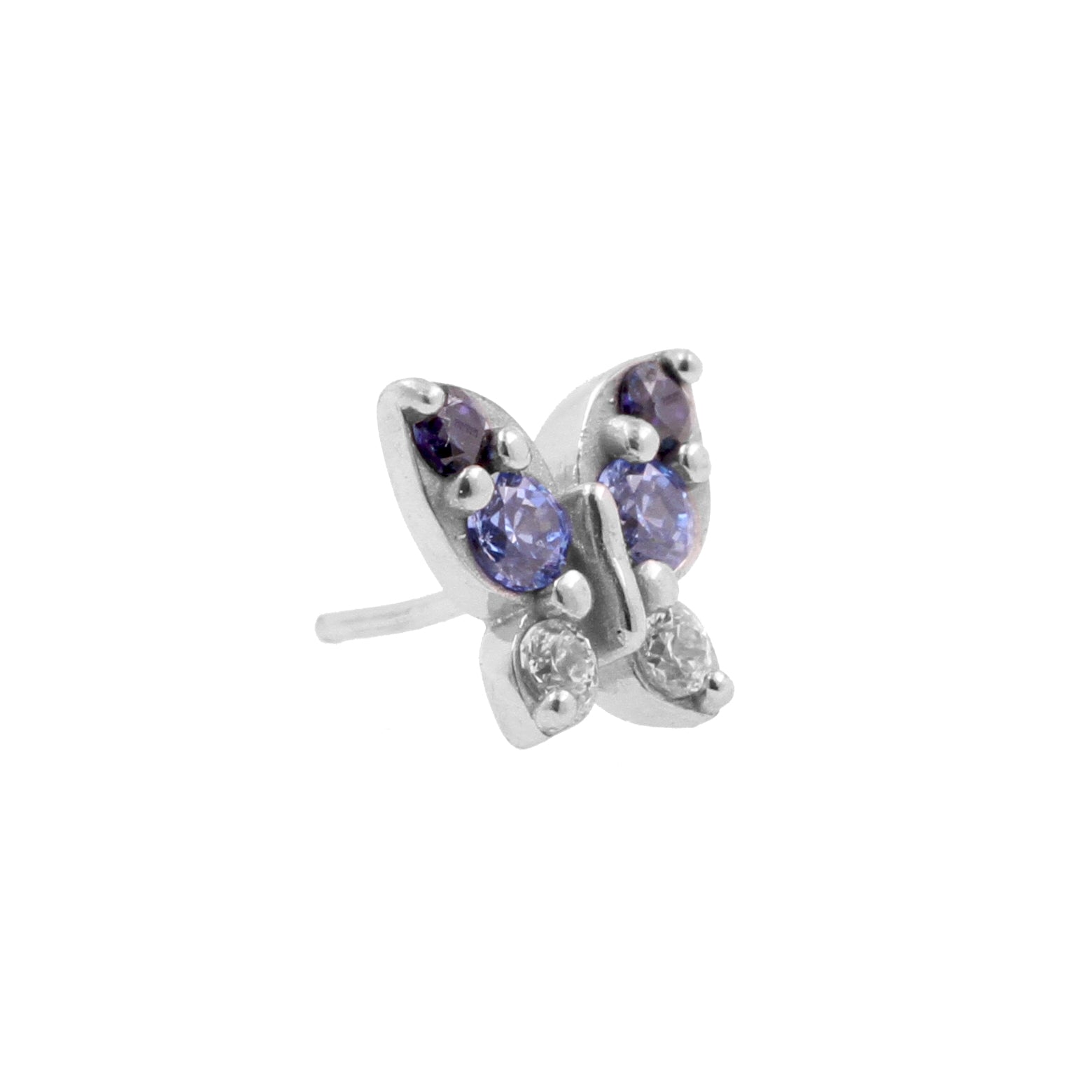 Nikkelvrij Stalen Butterfly Attachment - Blue