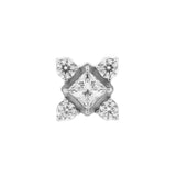 Nickelfreier Edelstahl Square Cluster Aufsatz - Silber