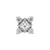 Nikkelvrij Stalen Square Cluster Attachment - Zilver