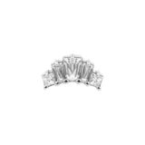 Nickelfreier Stahl-Tiara-Aufsatz - Silber