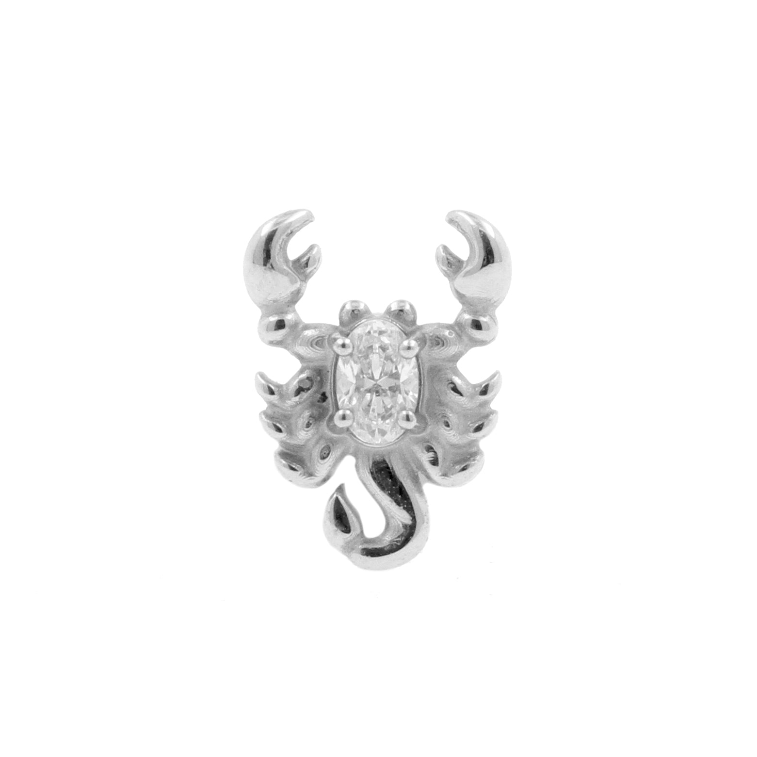 Nickel-Free Stainless Steel Scorpion Attachment - Silver