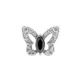 Nickelfreier Butterfly-Aufsatz aus Stahl – Schwarz