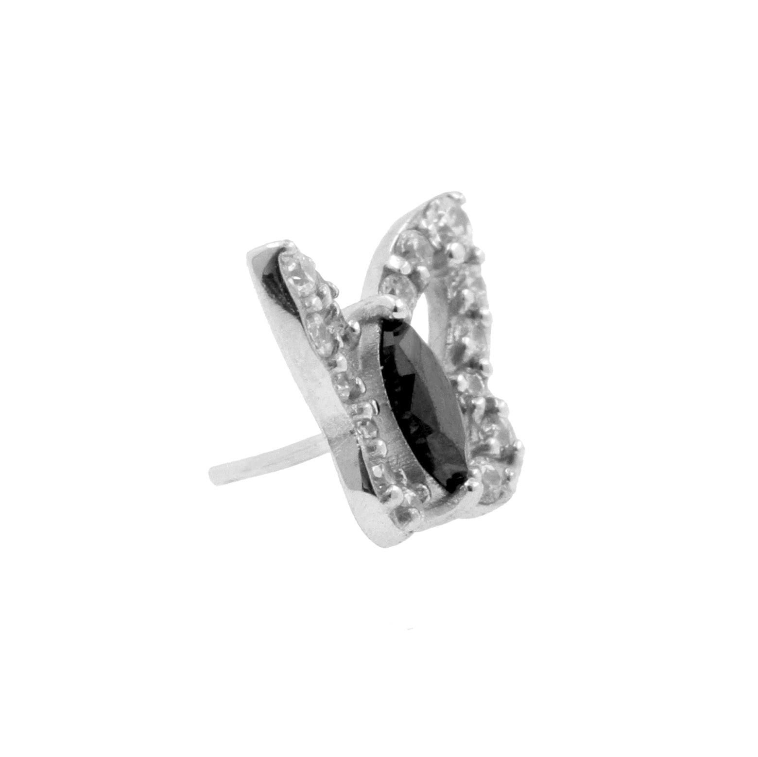 Nickel-Free Stainless Steel Butterfly Attachment - Black