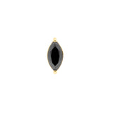 Nickelfreier Stahl-Marquise-Aufsatz - Gold