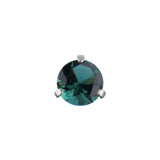 Nickelfreier Stahl Nano Gem Rund Silber