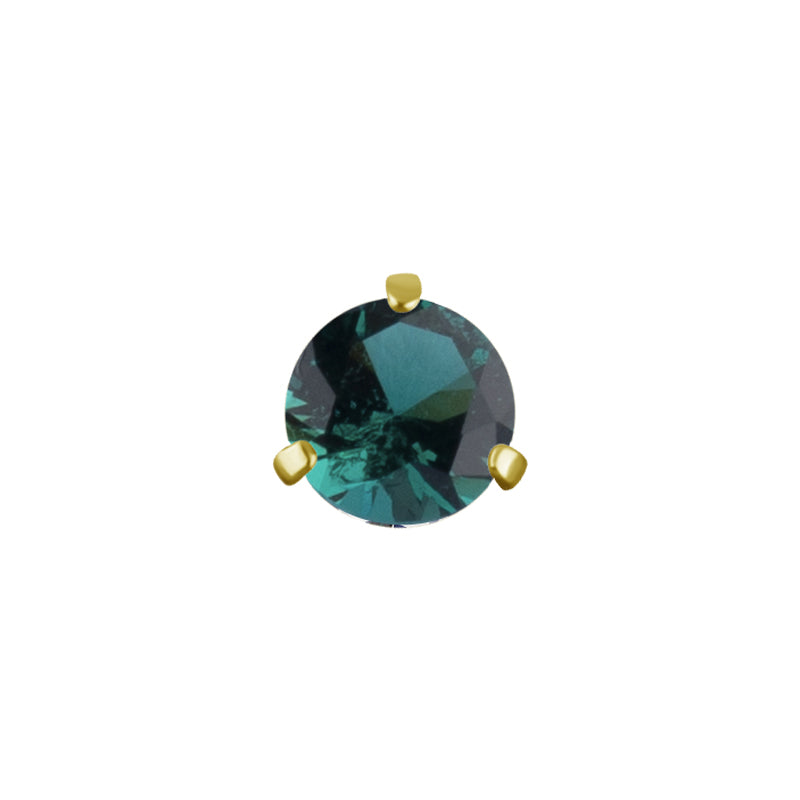 Nikkelvrij Staal Nano Gem Rond Goud
