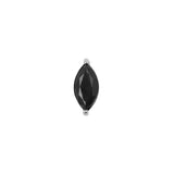 Nickelfreies Marquise-Aufsatz aus Stahl – Silber