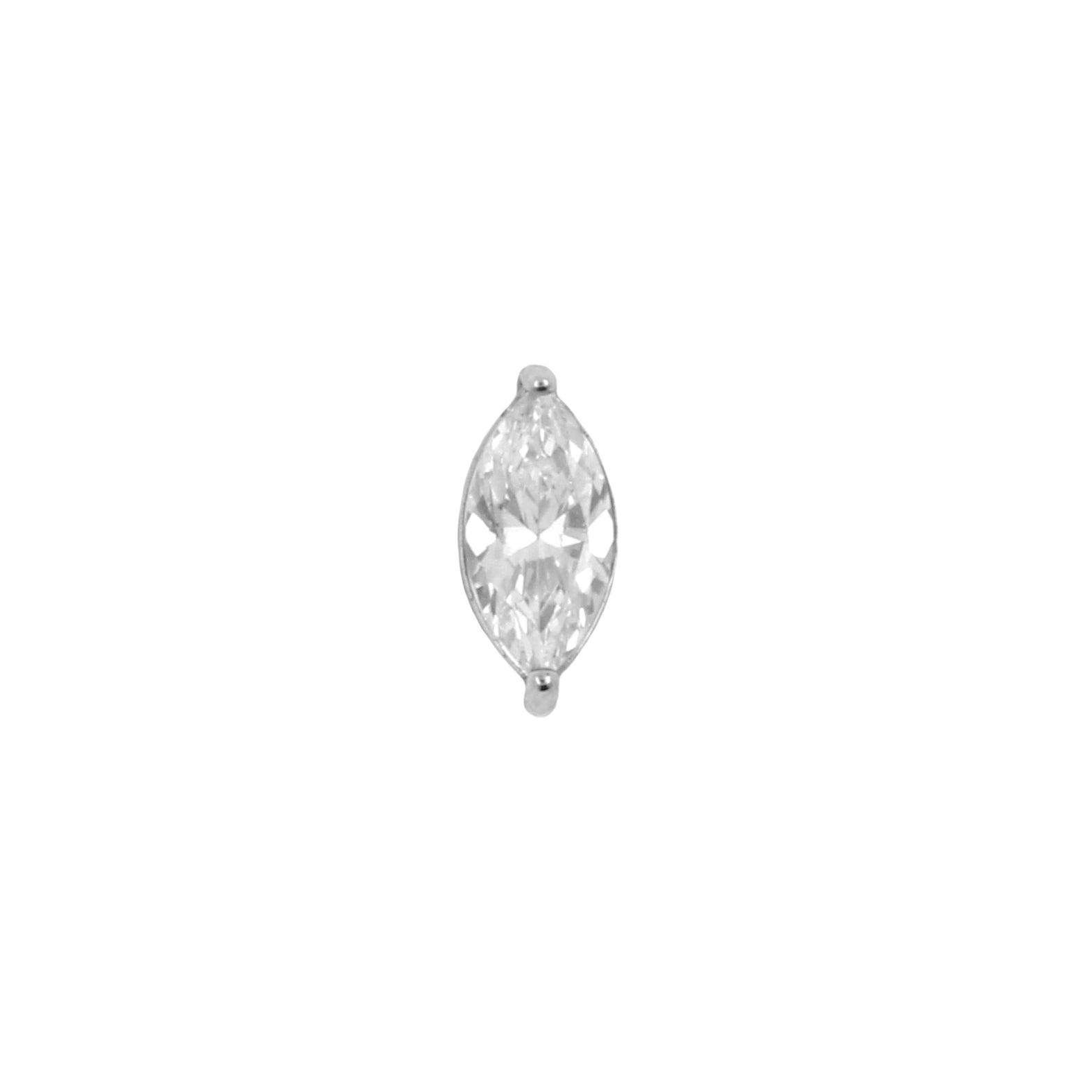 Nikkelvrij Stalen Marquise Attachment - Zilver