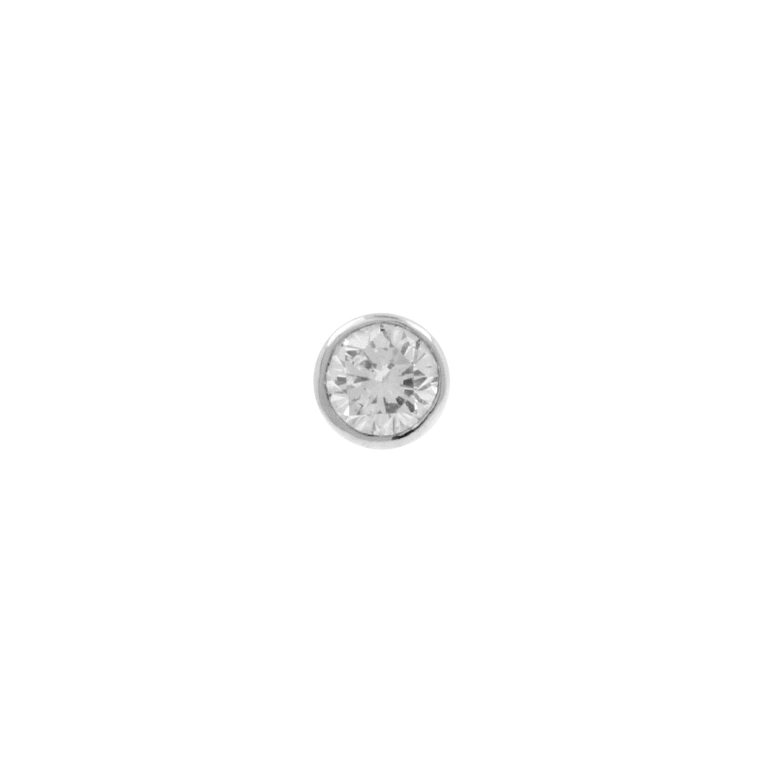 Platin Disc mit Diamant