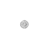 Platin Disc mit Diamant
